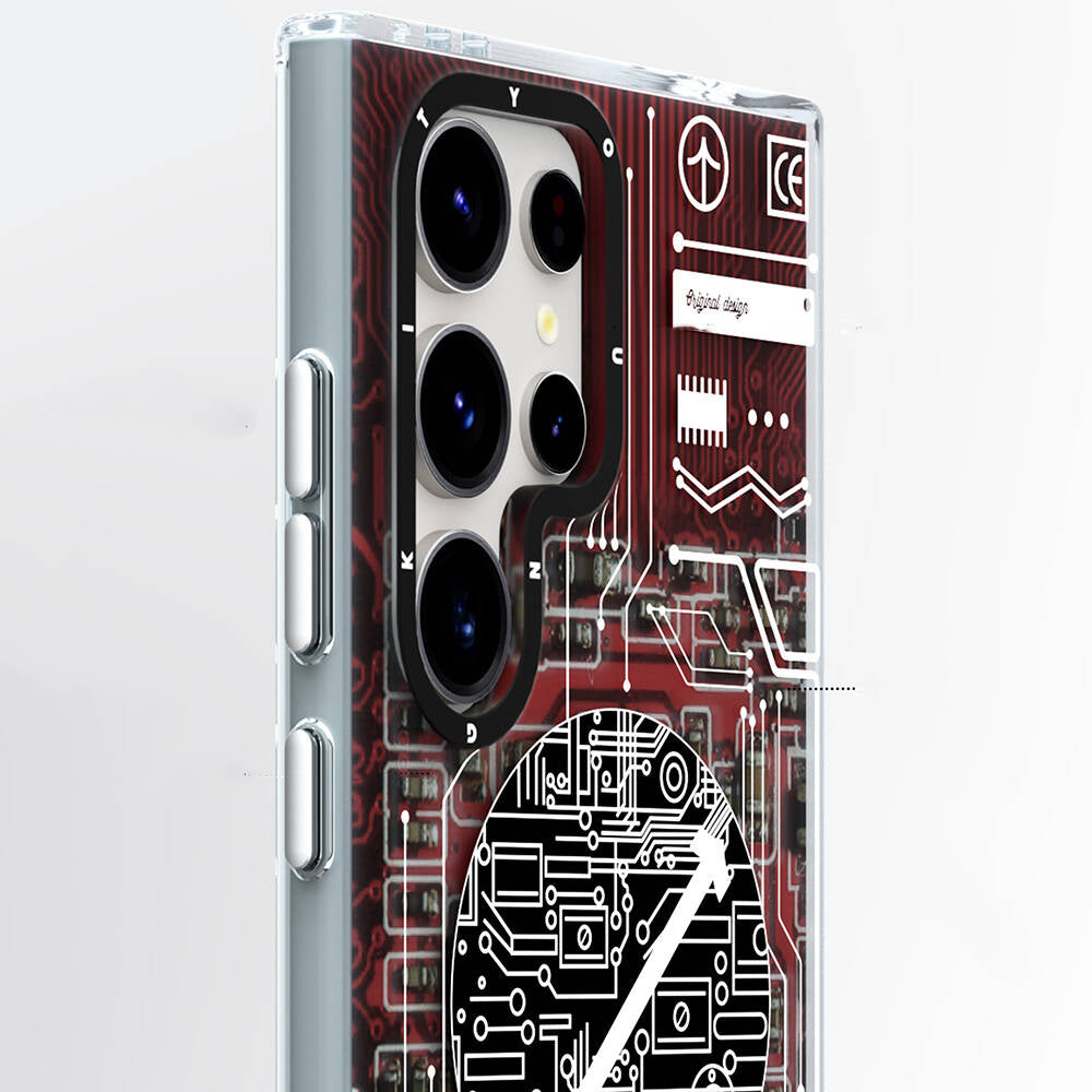 Galaxy S24 Ultra Kılıf M-safe Şarj Özellikli YoungKit Technology Serisi Kılıf