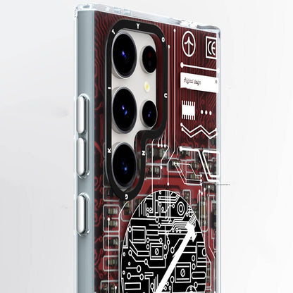 Galaxy S24 Ultra Kılıf M-safe Şarj Özellikli YoungKit Technology Serisi Kılıf