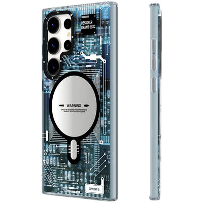 Galaxy S24 Ultra Kılıf Magsafe Şarj Özellikli YoungKit Technology Serisi Kapak Kırmızı