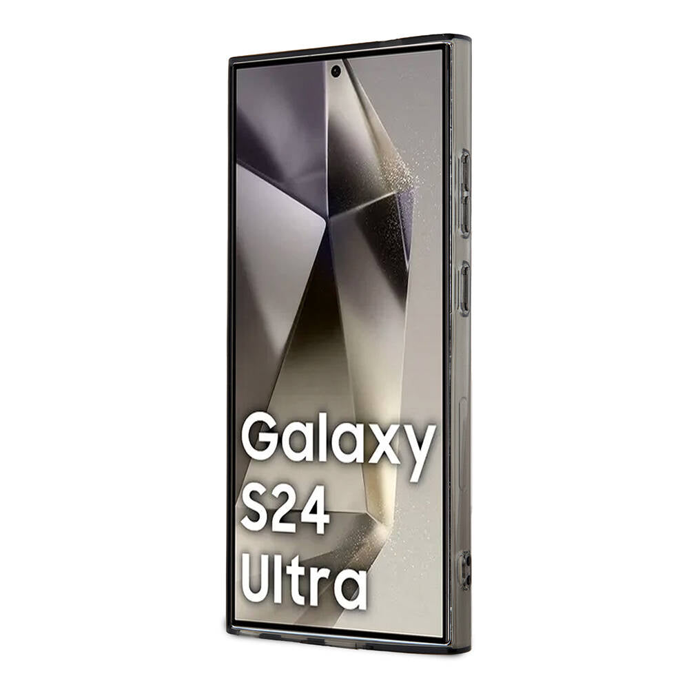 Galaxy S24 Ultra Kılıf Mercedes Benz Orjinal Lisanslı Magsafe Şarj Özellikli IML Yıldız Logolu Red Ring Kapak Siyah
