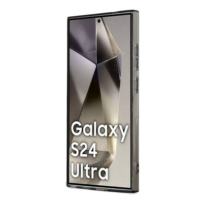 Galaxy S24 Ultra Kılıf Mercedes Benz Orjinal Lisanslı Magsafe Şarj Özellikli IML Yıldız Logolu Red Ring Kapak Siyah