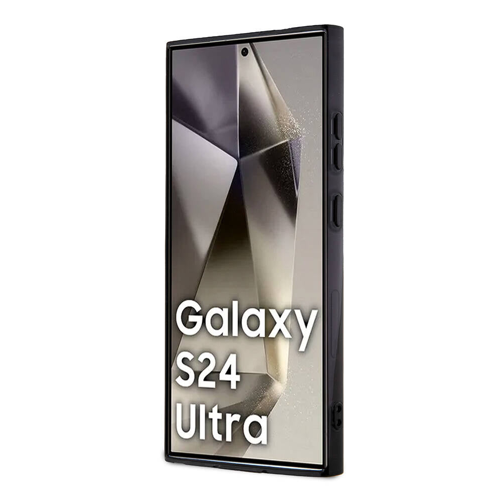 Galaxy S24 Ultra Kılıf Mercedes Benz Orjinal Lisanslı M-safe Şarj Özellikli PC TPU Transparan Black Ring Kılıf