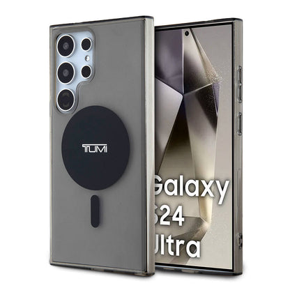 Galaxy S24 Ultra Kılıf TUMI Orjinal Lisanslı M-safe Şarj Özellikli Airbag Köşeli Transparan Plain Kılıf