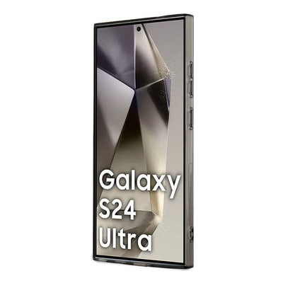 Galaxy S24 Ultra Kılıf TUMI Orjinal Lisanslı Magsafe Şarj Özellikli Airbag Köşeli Transparan Plain Kapak Siyah