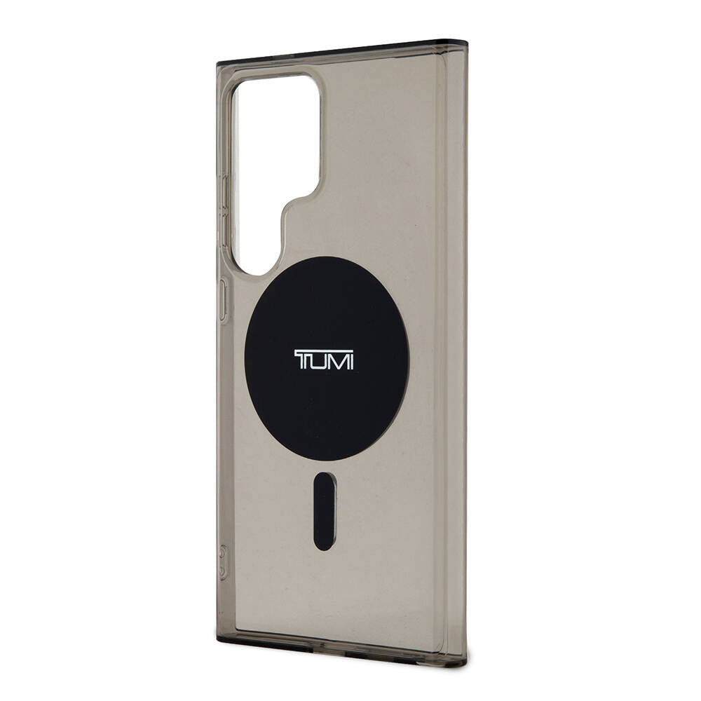 Galaxy S24 Ultra Kılıf TUMI Orjinal Lisanslı M-safe Şarj Özellikli Airbag Köşeli Transparan Plain Kılıf
