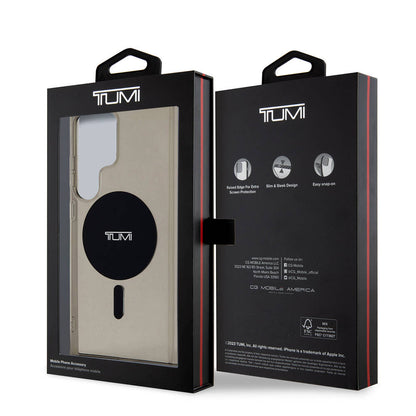 Galaxy S24 Ultra Kılıf TUMI Orjinal Lisanslı M-safe Şarj Özellikli Airbag Köşeli Transparan Plain Kılıf