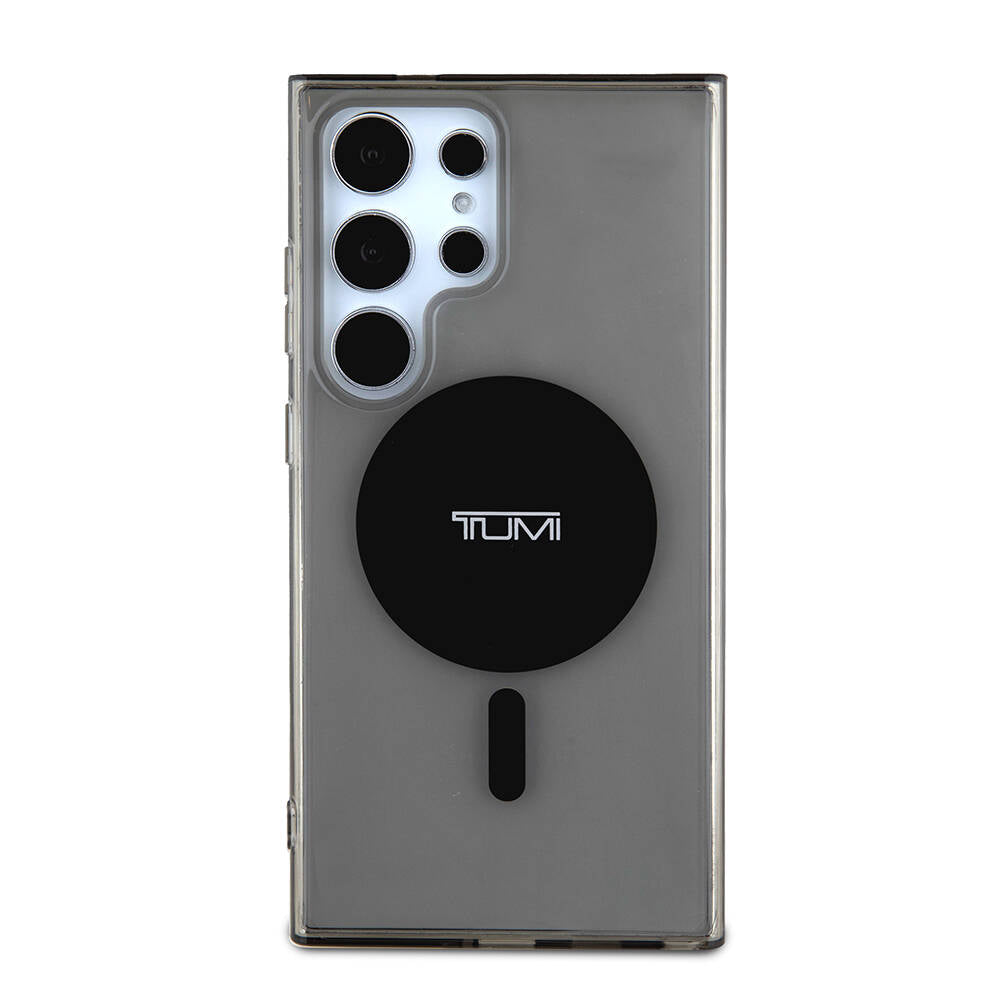 Galaxy S24 Ultra Kılıf TUMI Orjinal Lisanslı M-safe Şarj Özellikli Airbag Köşeli Transparan Plain Kılıf