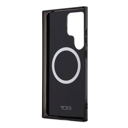 Galaxy S24 Ultra Kılıf TUMI Orjinal Lisanslı M-safe Şarj Özellikli Buzlanmış Saydam Ağ Kamuflajı Desenli Kılıf