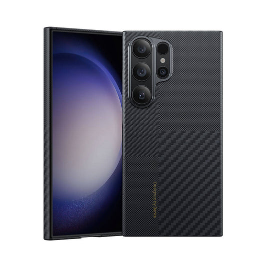 Galaxy S24 Ultra M-safe Şarj Özellikli Karbon Fiber Benks Montage ArmorAir Kevlar Kılıf