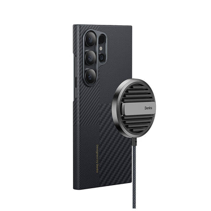 Galaxy S24 Ultra M-safe Şarj Özellikli Karbon Fiber Benks Montage ArmorAir Kevlar Kılıf