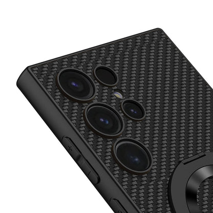 Galaxy S24 Ultra Wireless Şarj Özellikli Zore Kıpta Standlı M-safe Silikon Kılıf