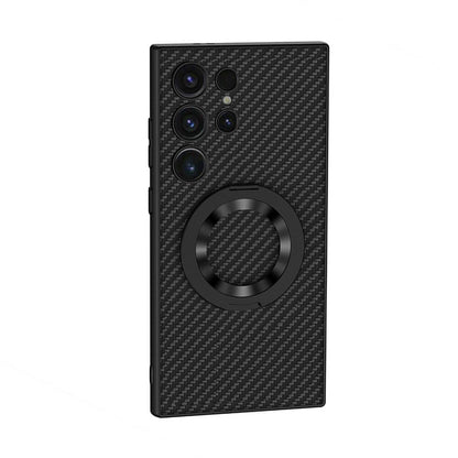 Galaxy S24 Ultra Wireless Şarj Özellikli Zore Kıpta Standlı M-safe Silikon Kılıf