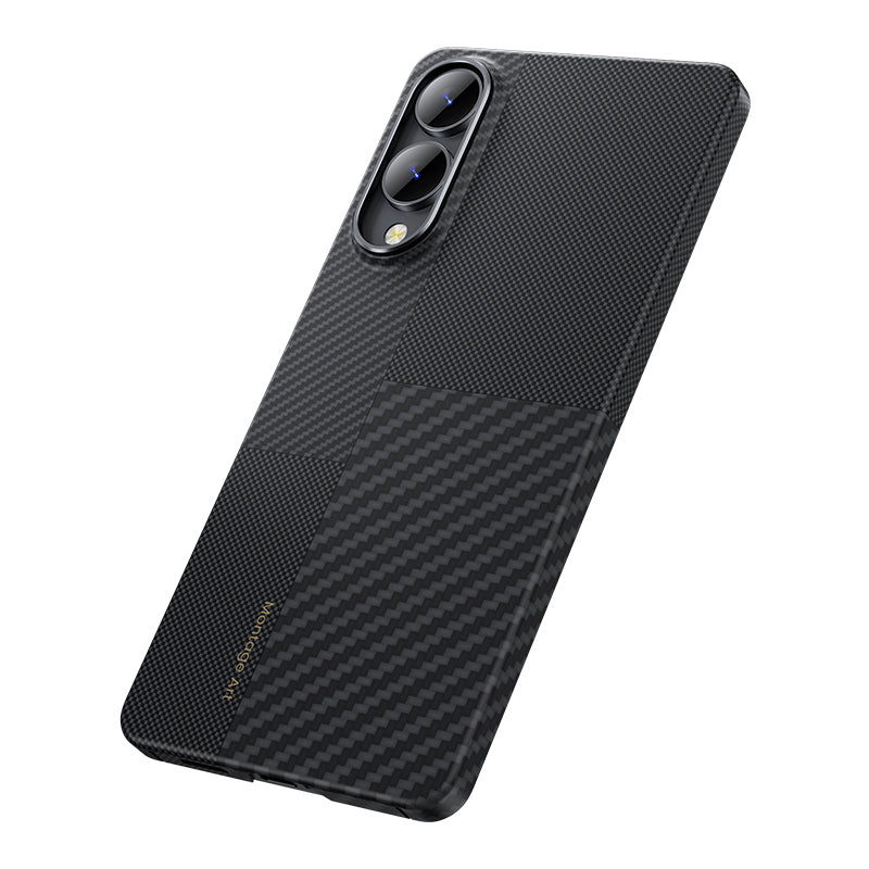 Galaxy S25 Edge Kılıf M-safe Şarj Özellikli Karbon Fiber Benks Montage ArmorAir Kevlar Kılıf