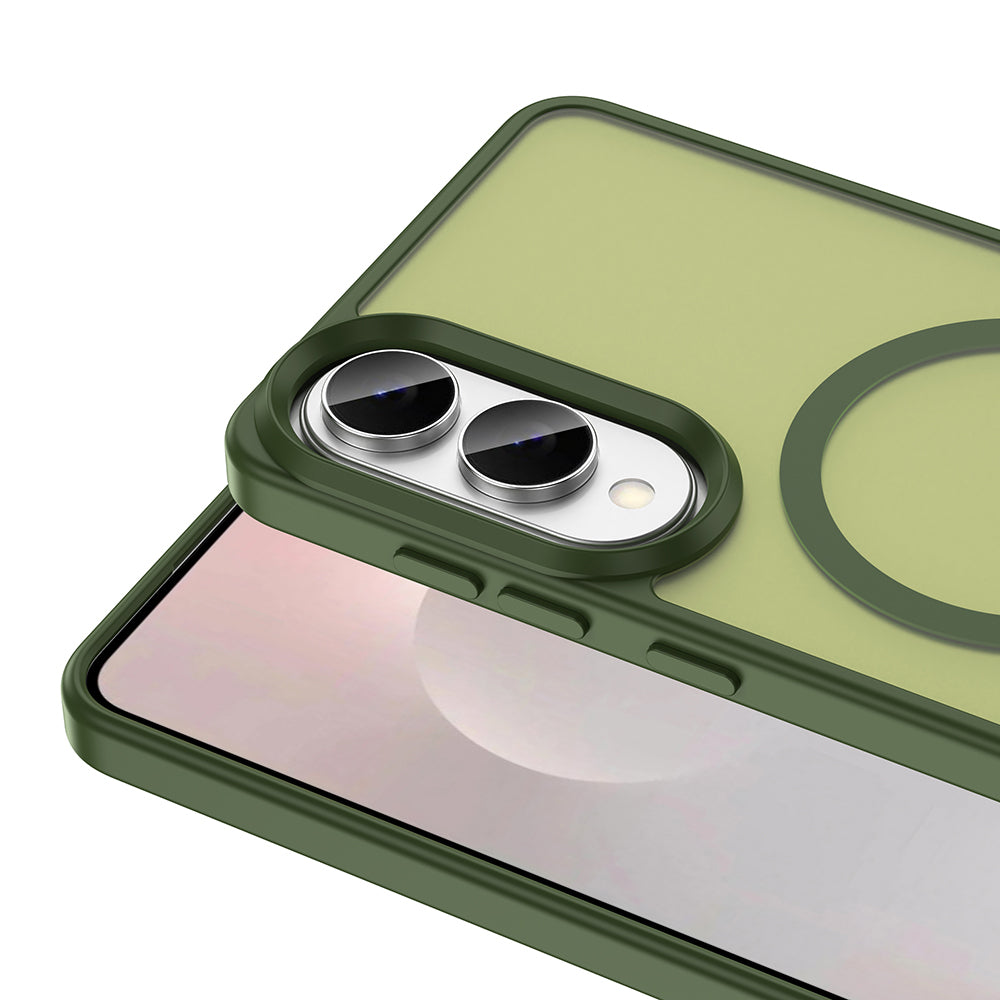 Galaxy S25 Edge Kılıf M-safe Şarj Özellikli Mat Arka Yüzey Zore Sio Kılıf