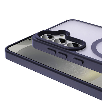 Galaxy S25 FE Kılıf M-safe Şarj Özellikli Mat Arka Yüzey Zore Sio Kapak Gri