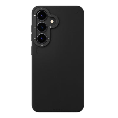 Galaxy S25 Kılıf M-safe Şarj Özellikli Basit Mat Deri Desenli Youngkit Tech Fashion Serisi Kapak Kahverengi