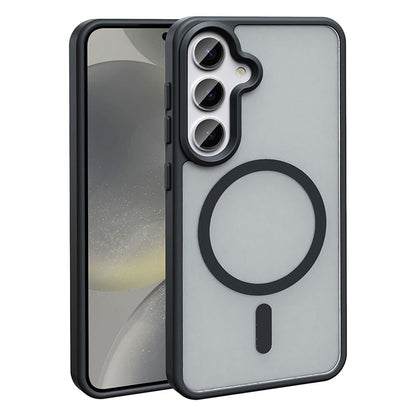 Galaxy S25 Kılıf M-safe Şarj Özellikli Mat Arka Yüzey Zore Sio Kılıf