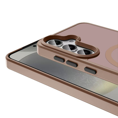 Galaxy S25 Kılıf M-safe Şarj Özellikli Mat Arka Yüzey Zore Sio Kılıf