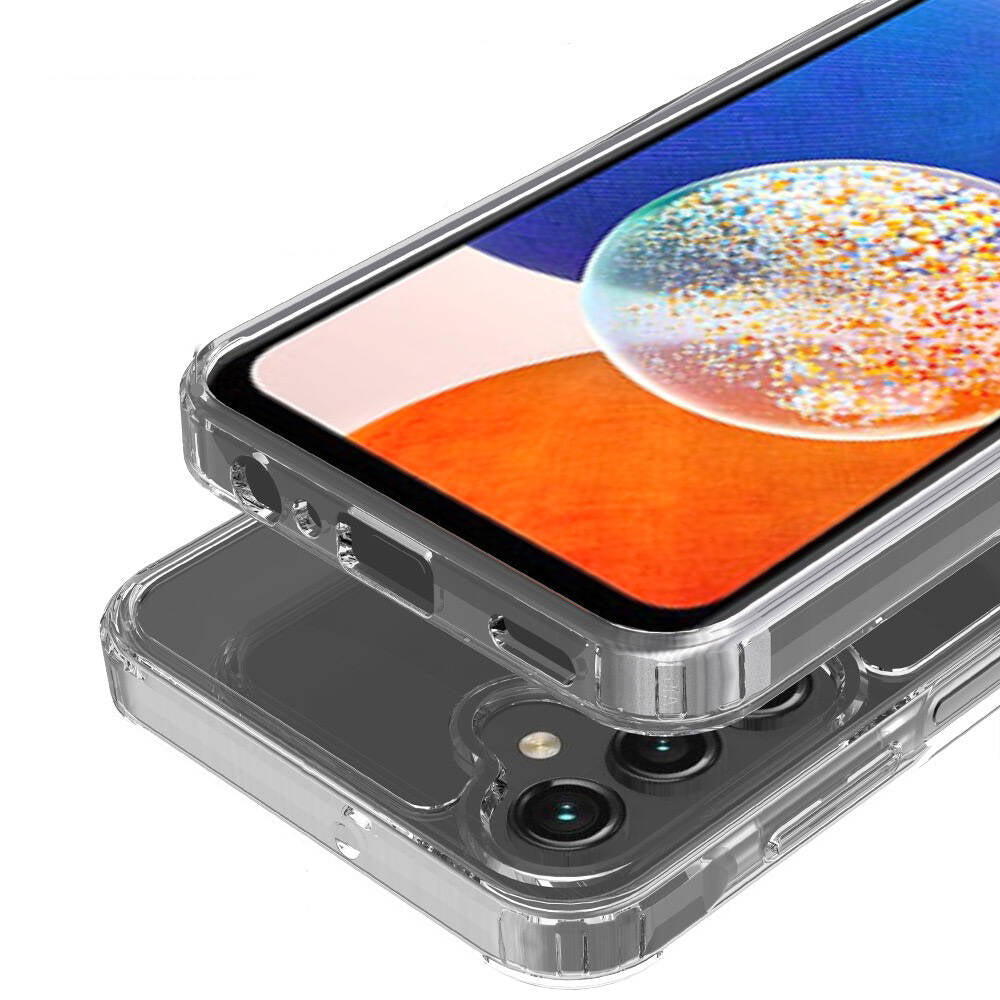 Galaxy S25 Kılıf M-safe Şarj Özellikli Şeffaf Sert PC Zore Embos Kapak Şeffaf