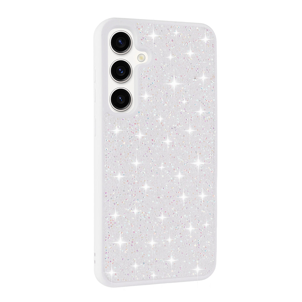 Galaxy S25 Kılıf Parlak Taşlı Tasarım Zore Pırlanta Kapak Pembe