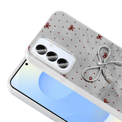 Galaxy S25 Plus Kılıf Kamera Korumalı Figürlü Zore Ponti Silikon Kapak Beyaz
