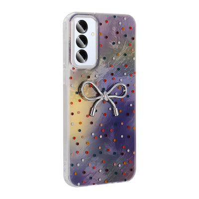 Galaxy S25 Plus Kılıf Kamera Korumalı Figürlü Zore Ponti Silikon Kapak Lila