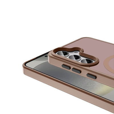Galaxy S25 Plus Kılıf M-safe Şarj Özellikli Mat Arka Yüzey Zore Sio Kapak Gri
