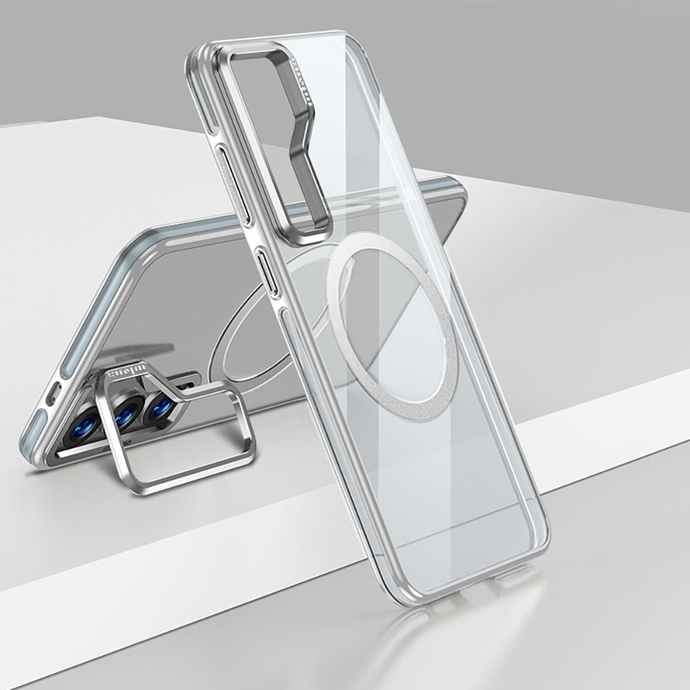 Galaxy S25 Plus Kılıf M-safe Şarj Özellikli Wlons Standlı Efsane Kılıf