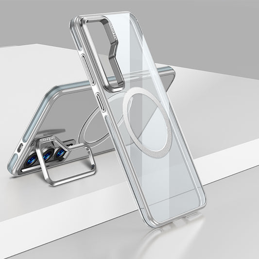 Galaxy S25 Plus Kılıf M-safe Şarj Özellikli Wlons Standlı Efsane Kılıf