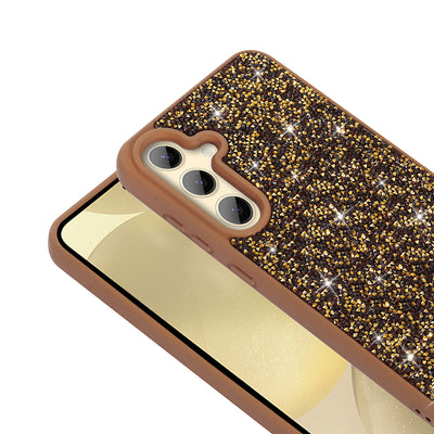 Galaxy S25 Plus Kılıf Parlak Taşlı Tasarım Zore Pırlanta Kapak Pembe