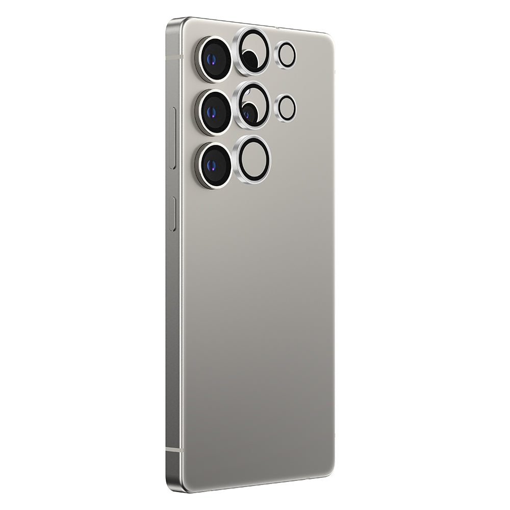 Galaxy S25 Ultra Amazingthing Titan Safir Kamera Lens Koruyucu + Kolay Uygulama Aparatlı Siyah