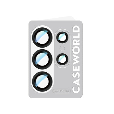 Galaxy S25 Ultra CaseWorld Alloy Serisi Oleofobik Anti Reflective Kamera Lens Koruyucu Gümüş