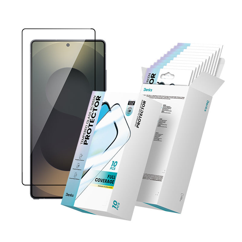 Galaxy S25 Ultra Hidrofobik Ve Oleofobik Özellikli Benks 0.3mm Air Shield Ekran Koruyucu 10'lu Paket
