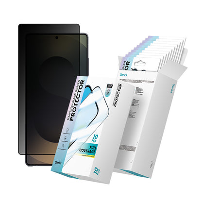 Galaxy S25 Ultra Hidrofobik Ve Oleofobik Özellikli Benks 0.3mm Privacy Air Shield Ekran Koruyucu 10'lu Paket