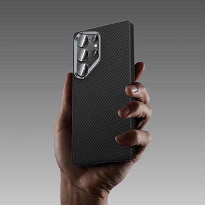 Galaxy S25 Ultra Kılıf Benks M-safe Şarj Özellikli Magnetik ArmorAir 600D Kevlar Fiber Kılıf