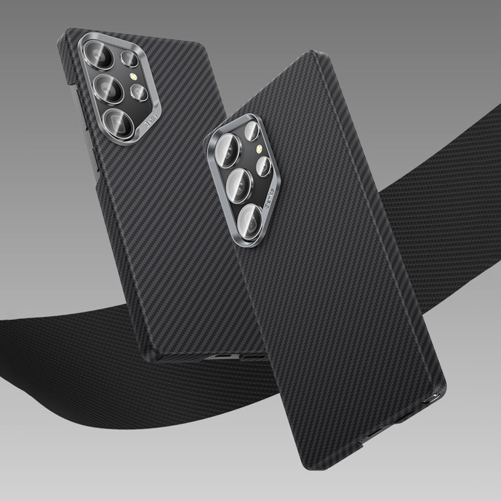 Galaxy S25 Ultra Kılıf Benks M-safe Şarj Özellikli Magnetik ArmorAir 600D Kevlar Fiber Kılıf