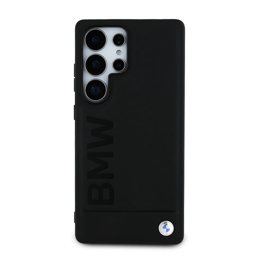 Galaxy S25 Ultra Kılıf BMW Orjinal Lisanslı M-safe Şarj Özellikli Sıcak Damga Logolu Deri Kılıf
