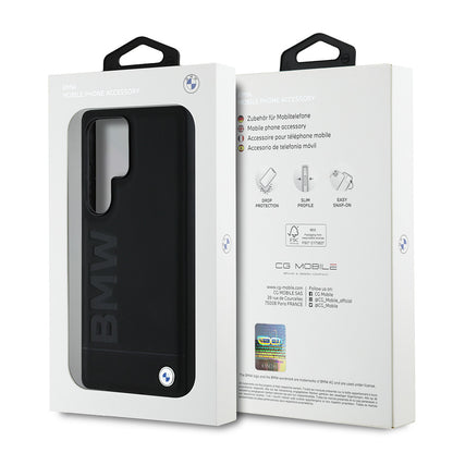 Galaxy S25 Ultra Kılıf BMW Orjinal Lisanslı M-safe Şarj Özellikli Sıcak Damga Logolu Deri Kılıf