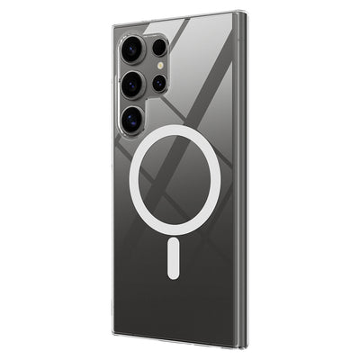 Galaxy S25 Ultra Kılıf Kamera Korumalı M-safe Sert PC Zore Porto Kapak Şeffaf