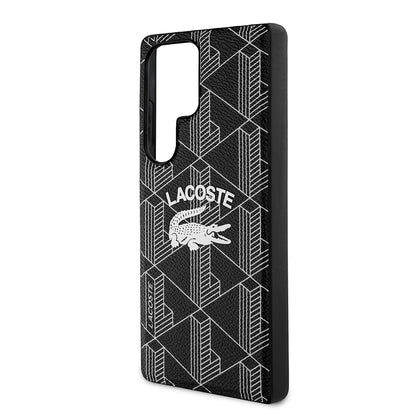 Galaxy S25 Ultra Kılıf Lacoste Orjinal Lisanslı M-safe Şarj Özellikli Mono Vintage Logo Kılıf