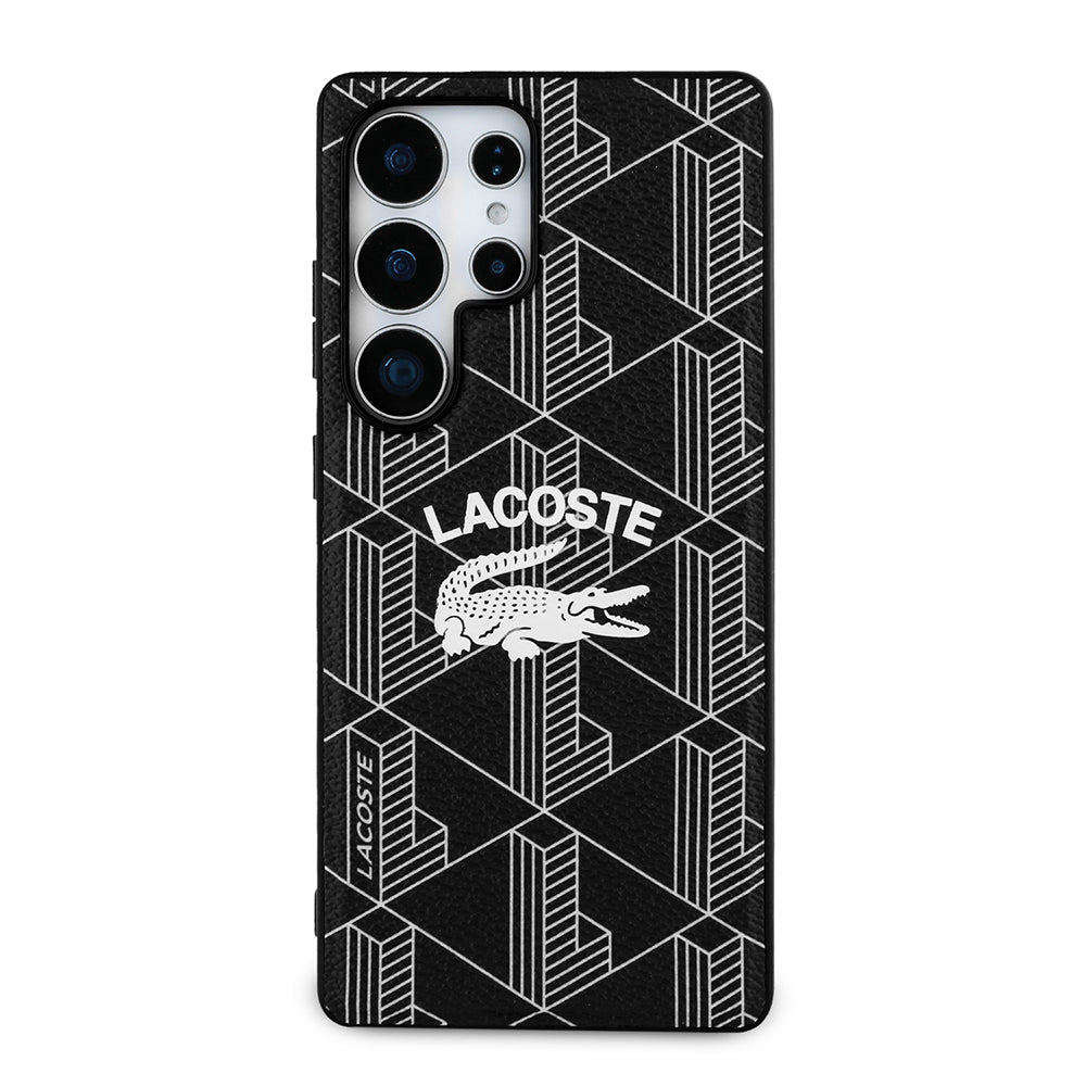 Galaxy S25 Ultra Kılıf Lacoste Orjinal Lisanslı M-safe Şarj Özellikli Mono Vintage Logo Kılıf