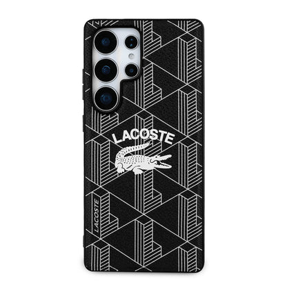 Galaxy S25 Ultra Kılıf Lacoste Orjinal Lisanslı M-safe Şarj Özellikli Mono Vintage Logo Kılıf
