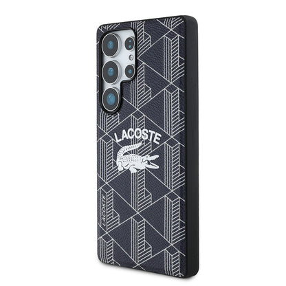 Galaxy S25 Ultra Kılıf Lacoste Orjinal Lisanslı M-safe Şarj Özellikli Mono Vintage Logo Kılıf