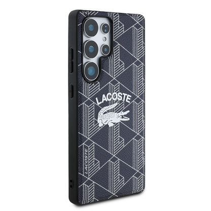 Galaxy S25 Ultra Kılıf Lacoste Orjinal Lisanslı M-safe Şarj Özellikli Mono Vintage Logo Kılıf