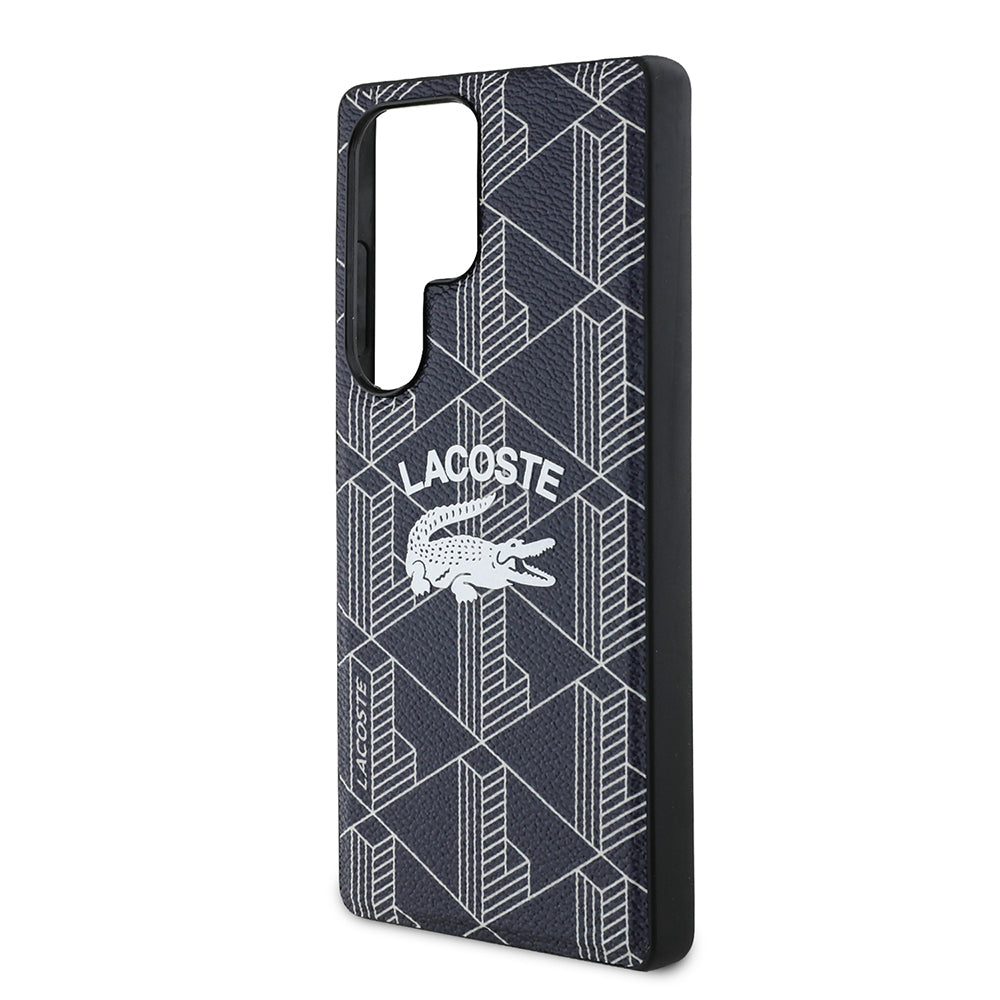 Galaxy S25 Ultra Kılıf Lacoste Orjinal Lisanslı M-safe Şarj Özellikli Mono Vintage Logo Kılıf