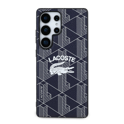 Galaxy S25 Ultra Kılıf Lacoste Orjinal Lisanslı M-safe Şarj Özellikli Mono Vintage Logo Kılıf