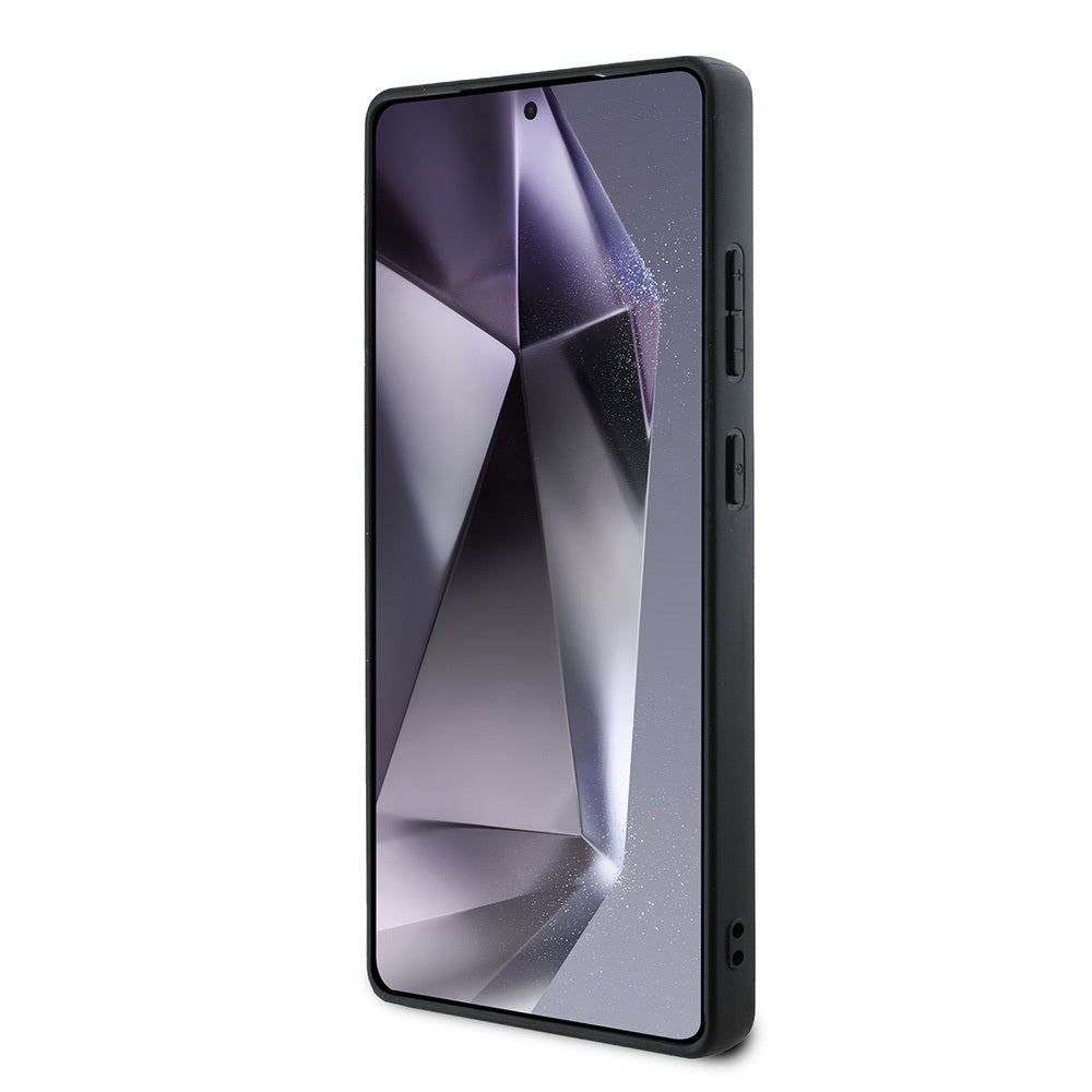 Galaxy S25 Ultra Kılıf Lacoste Orjinal Lisanslı M-safe Şarj Özellikli PU Deri Görünümlü Karışık Monogram Desenli Kılıf