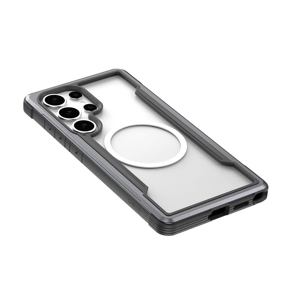 Galaxy S25 Ultra Kılıf M-safe Şarj Özellikli Airbagli Raptic Shield Serisi Şeffaf Arka Yüzey Kapak Colorful