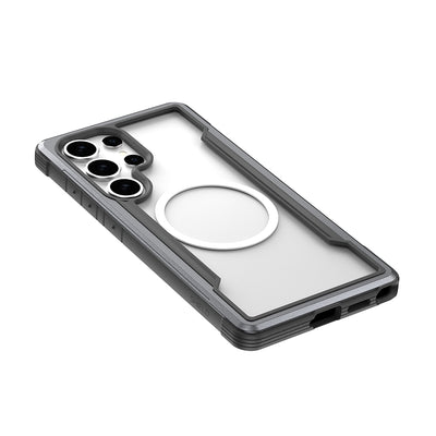 Galaxy S25 Ultra Kılıf M-safe Şarj Özellikli Airbagli Raptic Shield Serisi Şeffaf Arka Yüzey Kapak Colorful