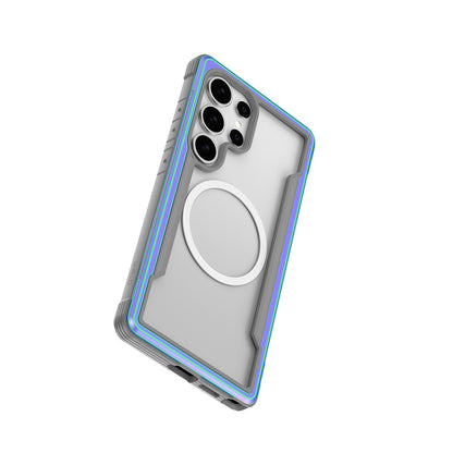 Galaxy S25 Ultra Kılıf M-safe Şarj Özellikli Airbagli Raptic Shield Serisi Şeffaf Arka Yüzey Kılıf